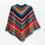 poncho de lana de alpaca peruano para mujer