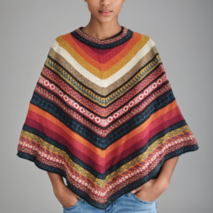 Poncho de lana de alpaca