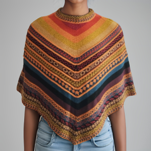 poncho lana de alpaca peruano