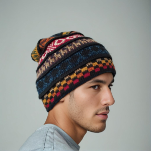 gorro lana de alpaca peruano