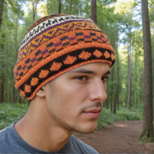 gorro lana de alpaca peruano